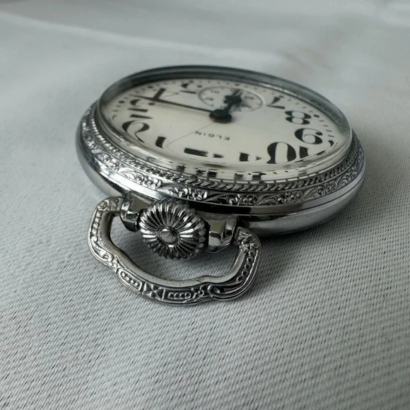 Antique Elgin National Watch Co. 1918 Pocket Watch *For Parts or Repair - Picture 4 of 13